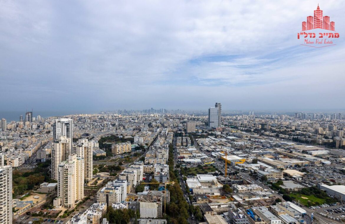 דירה בקומה 39 עם נוף פתוח ומרהיב לים ולתל אביב להשכרה במגדל Eden Tower, פארק הים — בת ים