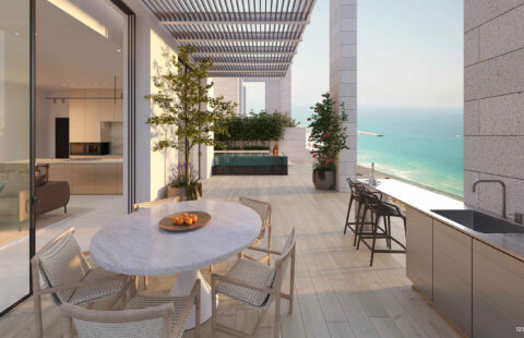 למכירה פנטהאוז מקבלן: פנטהאוז 6 חדרים – בת ים, פרויקט THE FIVE